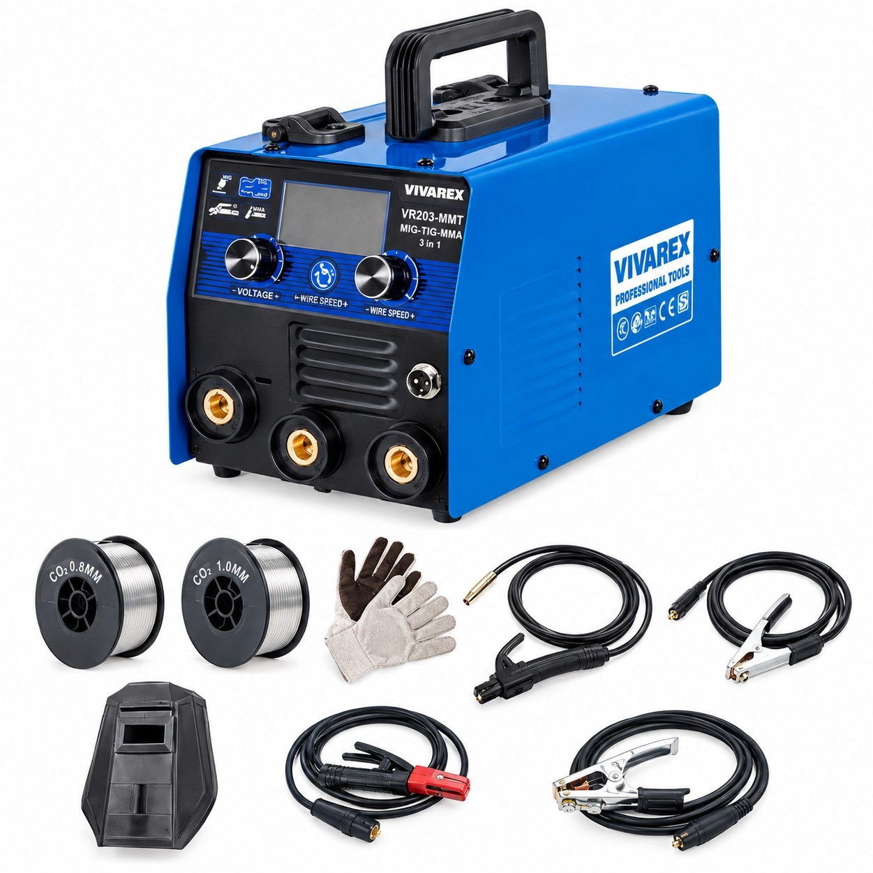 دستگاه جوش CO2 سه کاره TIG-MMT-MIG ویوارکس VR203-MMT